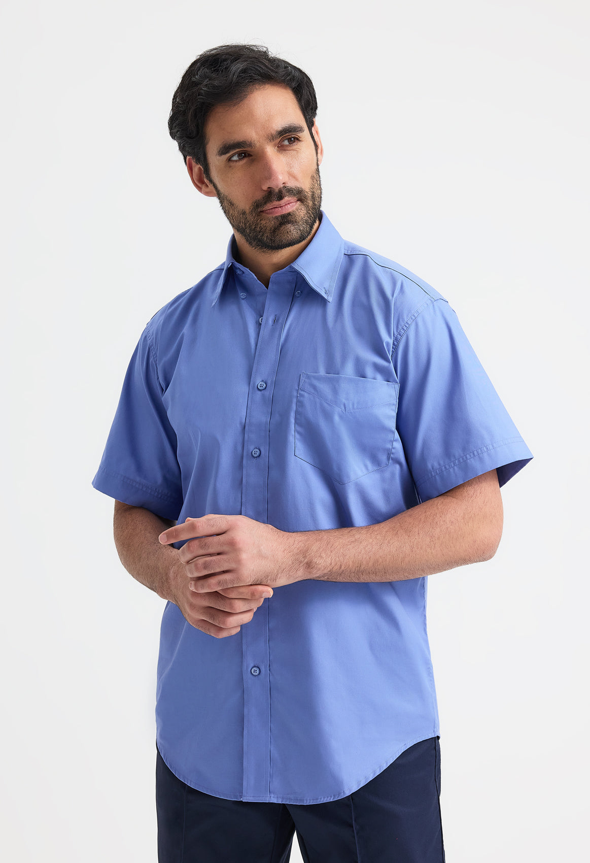 Men's Pinpoint Oxford Half Sleeve Shirt