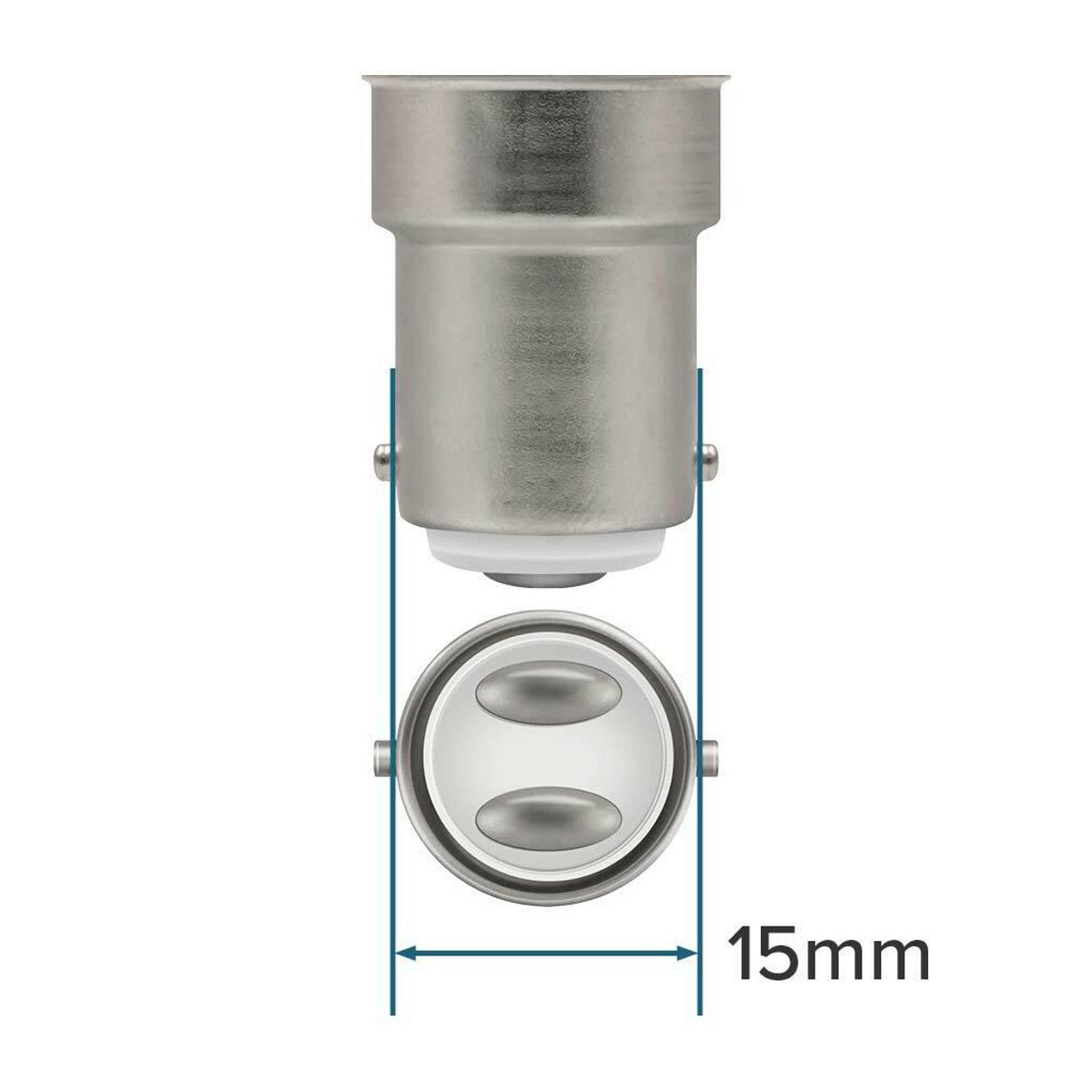 Crompton Lamps LED Candle 5W B15 Dimmable Filament Warm White Clear (40W Eqv)