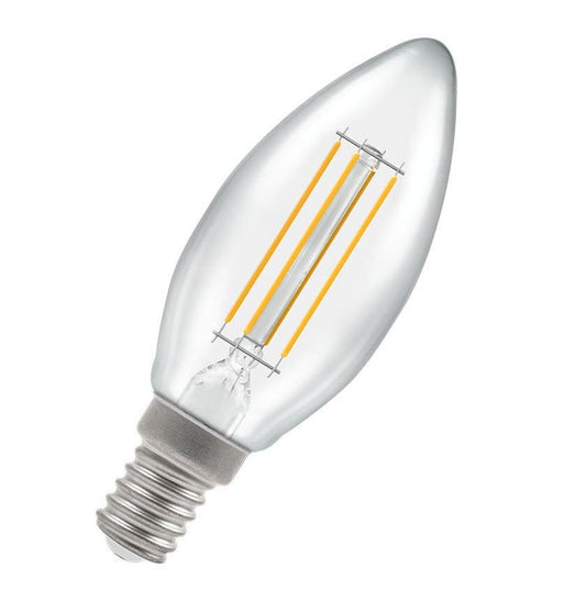 Crompton Lamps LED Candle 5W E14 Dimmable Filament Warm White Clear (40W Eqv)